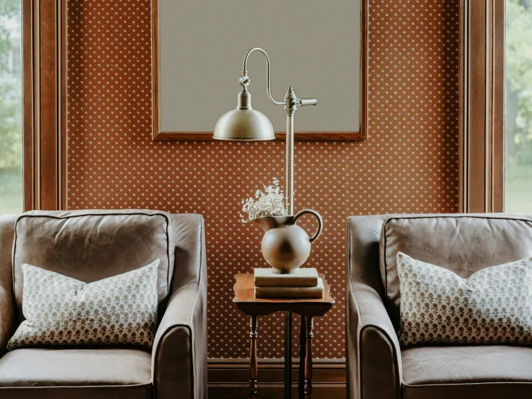 Eladó házrész nappalija