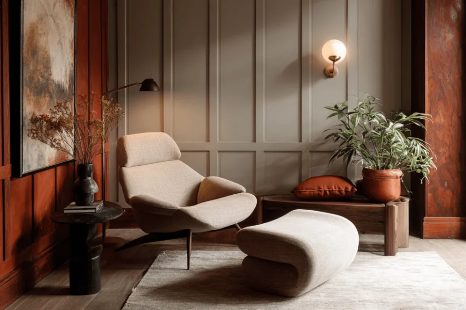 Nappali az örökölt lakásban